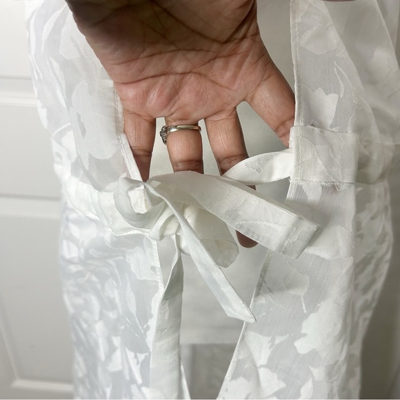 MILLY White Dominique Burnout Floral Cover-up Maxi Dress (Size M/L) - Picture 11 of 13